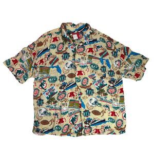 Miami Dolphins NFL Haiwiian Button‎ Down XXL